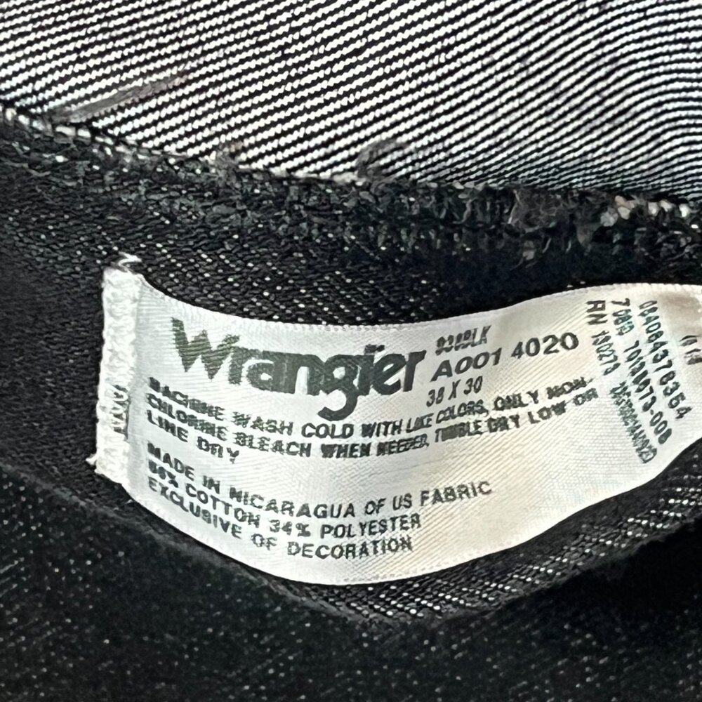 Wrangler Dark Wash Straight Leg Jeans High Rise Classic Fit - Picture 6 of 9